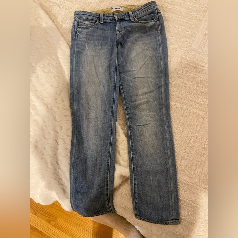 Paige Premium mid/low cut straight leg ankle Jean